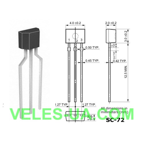 2SA1309 SC-72 (артикул: 2SA1309 SC-72) 2SA1309 SC-72 (артикул: 2SA1309 SC-72)